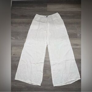 FENINI Linen Palazzo Pants size L